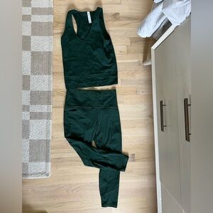Dark Green Athleta Set